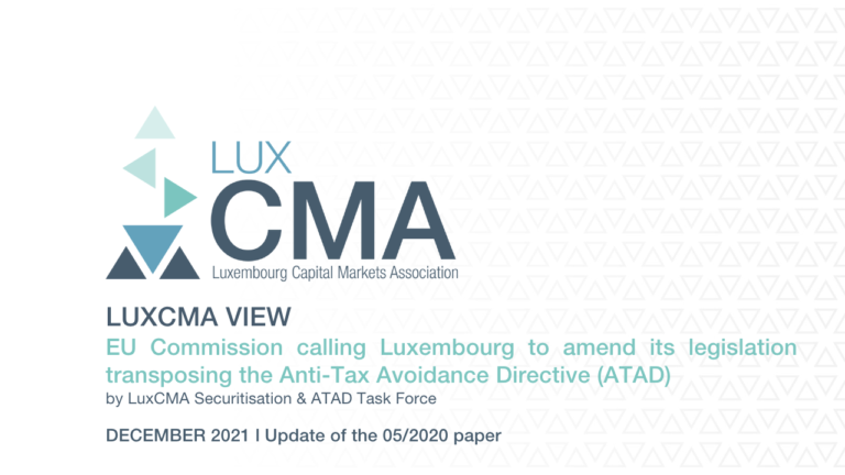 Read more about the article ATAD l Update l LuxCMA’s view in relation to the EU Commission calling Luxembourg to amend its legislation transposing the Anti-Tax Avoidance Directive