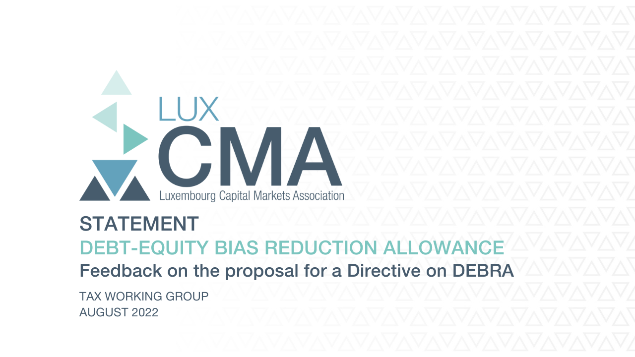 DEBRA l Feedback on the proposal for a Directive on Debt-equity bias reduction allowance