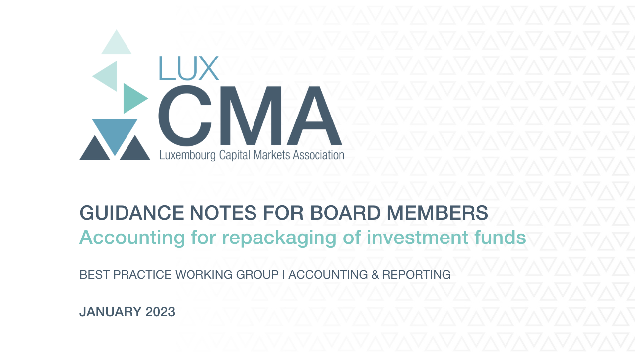 You are currently viewing Best Practice I Guidance Note for Board Members l Accounting for Repackaging of Investment Funds