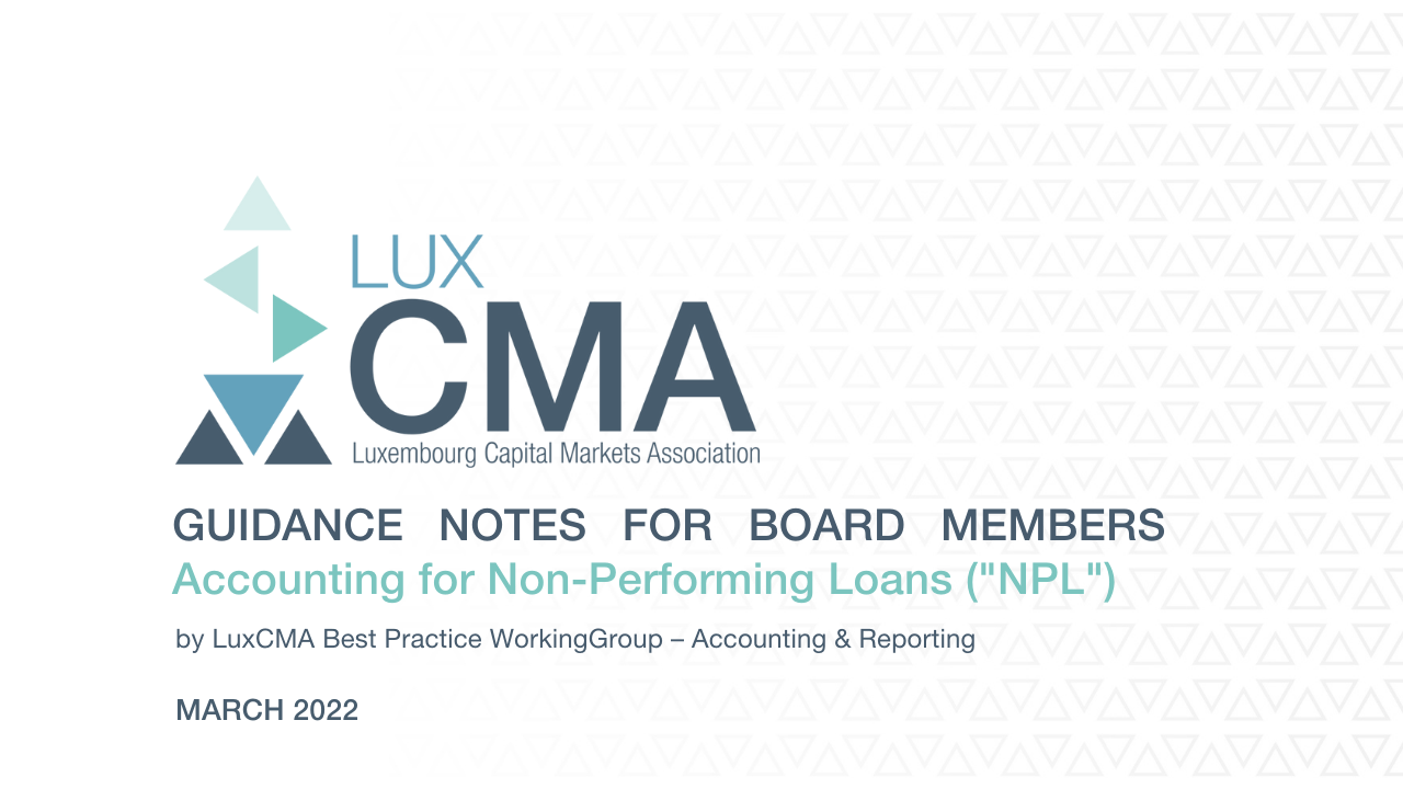 Guidance Notes for Board Members l Accounting for Non-Performing Loans (“NPL”)