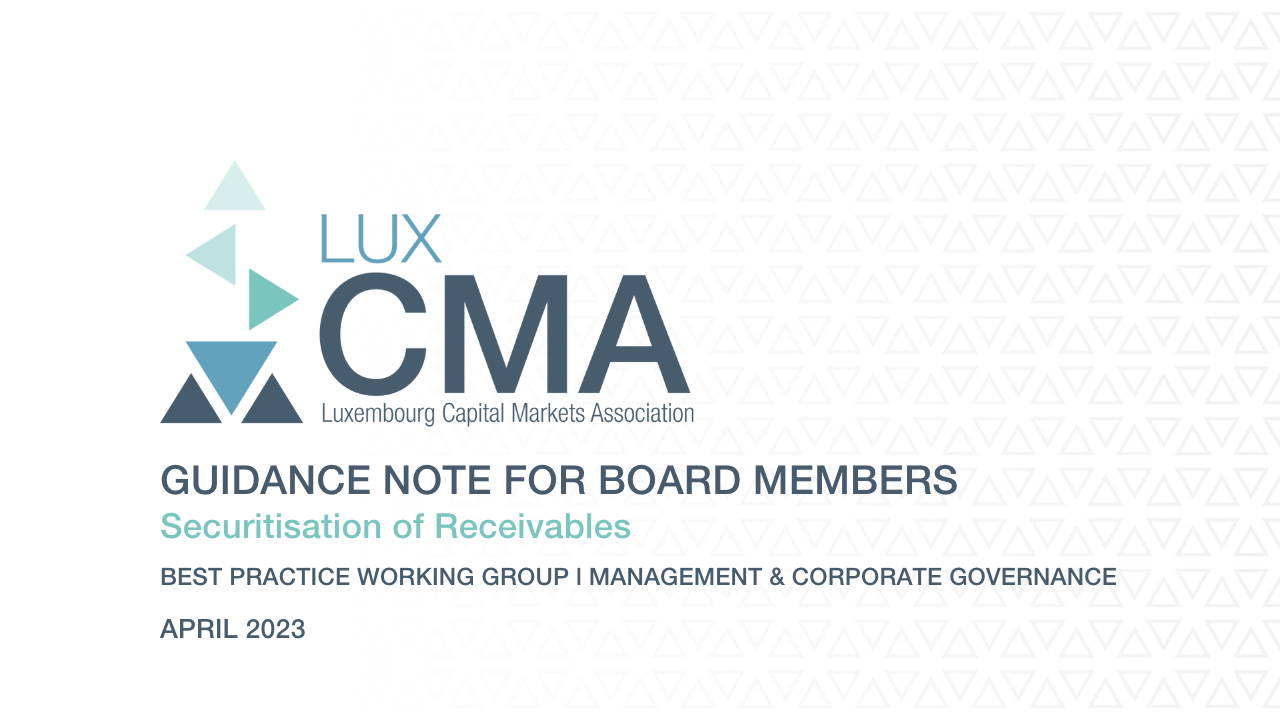 Guidance Notes for Board Members | Securitisation of Receivables
