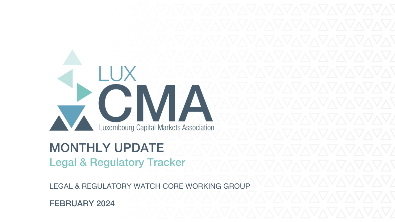 Legal & Regulatory Watch I Tracker I Monthly Update
